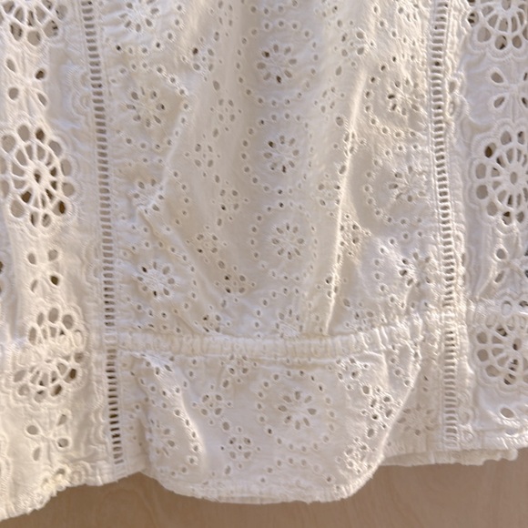 Banana Republic White Eyelet Lace Top - Picture 6 of 10